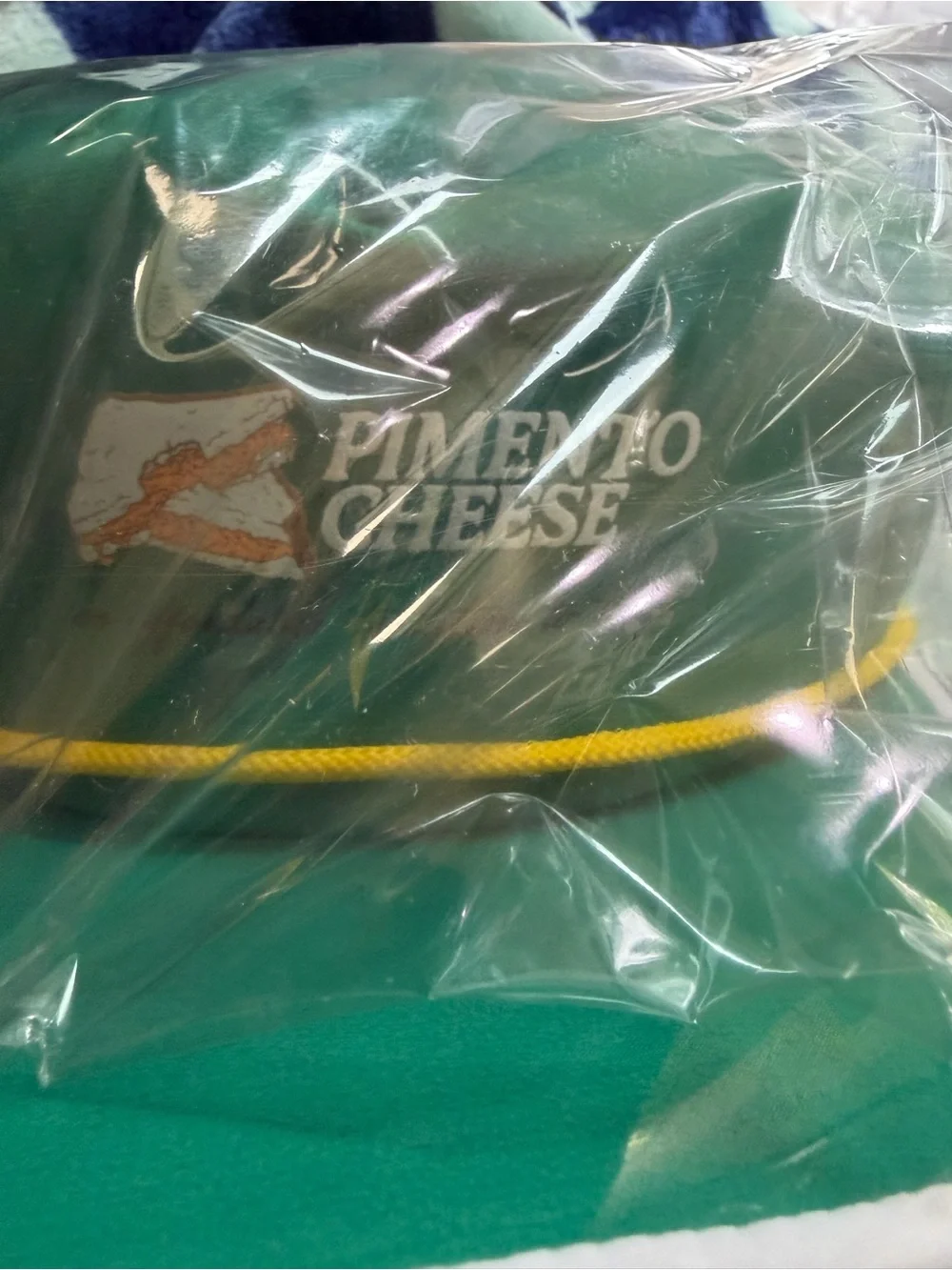 Kids masters pimento cheese Branded Green Hat with Yellow Trim